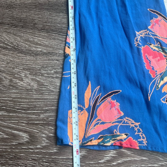 Free People The Life Exotic Jumpsuit in Sapphire Combo (Blue) Halter Size 0 - Picture 9 of 11